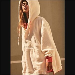 FP Movement by Free People Cream Hooded Jacket